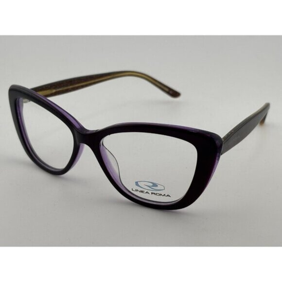 LINEA ROMA Accessories - LINEA ROMA - CLASS 317 C3 51-15-140 Black, Purple, Brown Acetate Glasses Frames